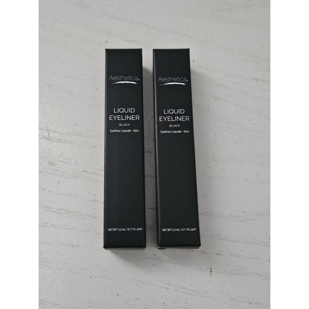 Aesthetica‎ Liquid Eyeliner High Impact Black New 3.2 ml - Set Of 2 - Picture 2 of 5